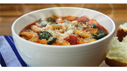 Spinach and Tomato Pasta Soup