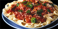 Tomato and Basil Tagliatelle