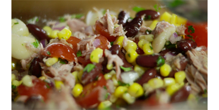  Tuna, Butter Bean and Kidney Bean Salad