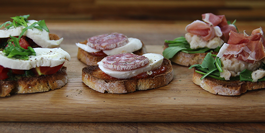 Trio of Crostini